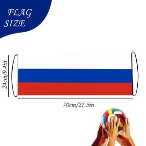 Banderas de Desplazamiento Personalizables para Fanáticos Escalables, Banderas para Eventos Deportivos, Equipo Animando a Rusia, Hecho de Polietileno Duradero - Product Image 2