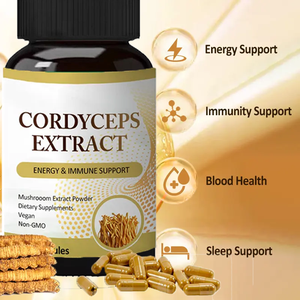 Ausreson Private Label Cordy ceps Sinensis Pilz kapseln Ergänzung Kräuter extrakt Cordy ceps Sinensis Kapseln - Product Image 2