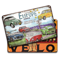 Signes de parking de voiture personnalisables, vintage, décoration rétro, en métal, vintage, signes en étain, 1 pièce