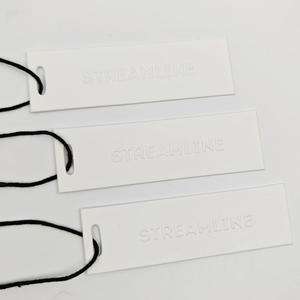 Custom Embossed Eco-Friendly Paper Hang <b>Tags</b> With String Cost-Effective High Quality Garment <b>Tags</b> for Bags & Shoes - Product Image 4