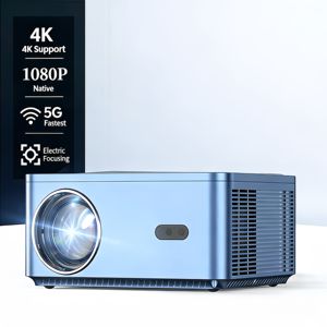 Projecteur de cinéma maison LED A45-C 1080P 4K 1000 Lumens avec haut-parleurs intégrés, design portable, WIFI BT5.0, projecteur vidéo intelligent Android - Product Image 3