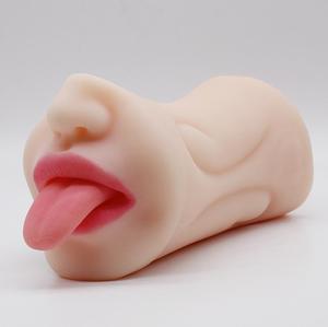 Masturbador Masculino Realista de Doble Orificio, 480g, Simulador de Sexo Oral con Lengua, Vagina de Bolsillo, Juguetes Sexuales con Textura Realista en 3D para Hombres Adultos - Product Image 6