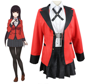Jabami <span class=keywords><strong>Yumeko</strong></span> Cosplay vestido <span class=keywords><strong>Kakegurui</strong></span> jugador compulsivo <span class=keywords><strong>Yumeko</strong></span> Jabami Cosplay disfraz Halloween mujer fiesta disfraces - Product Image 1