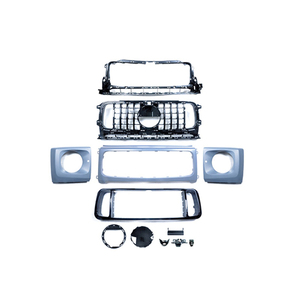 G65 AMG Style Black Car Front Grille Fit for Mercedes Benz W463/W464 G Class G500 G550 Model Year 2019 +. - Product Image 4