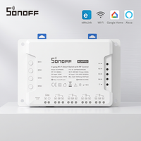 Sonoff 4CH PRO R3 Wifi Smart Switch Inter Lock Inching Lock Mode DIY Timer Switch Via Ewelink APP Bekerja Dengan Alexa Google Home