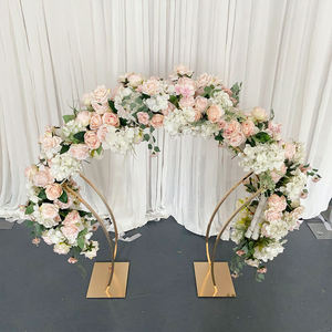 Gold Arch Flower Stand Metal Wedding Decoration <b>Table</b> Centerpieces Metal Floral Arch Frame <b>Party</b> Event Wedding Decor - Product Image 5
