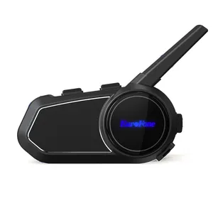 Casco moto auricolare citofono impermeabile <span class=keywords><strong>Bluetooth</strong></span> moto interfono mani libere parlando con la condivisione di musica e Radio FM - Product Image 1
