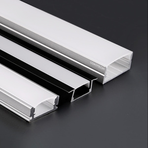 Perfil de <span class=keywords><strong>Aluminio</strong></span> Personalizado <span class=keywords><strong>para</strong></span> Tiras <span class=keywords><strong>LED</strong></span> y Difusor Transparente <span class=keywords><strong>para</strong></span> Iluminación Empotrada y de Superficie - Product Image 1