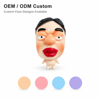 Jouets Squishy Anti-Stress Drôles Personnages Amusants Super Doux Lisses Mat à Grand Nez et Lèvres pour Bureau