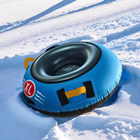 Beliebte lustige Wintersport PVC Air 50 Zoll Snow Tube für Jet Ski aufblasbare Tube Sofa Sleds & Snow Tubes