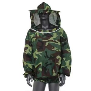 Chaqueta de apicultura profesional anticorte AmpsafeX PT-003E al por mayor, traje protector de camuflaje personalizable de nivel B con velo y sombrero - Product Image 6