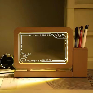 Tableau lumineux 3D créatif en acrylique Teenage HeartCan be frotted Shine Acrylique Message Board Light DIY LED Night Light - Product Image 2