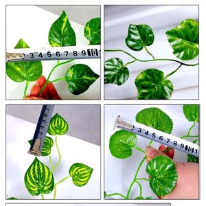 Lianes de lierre artificielles murales, décoration florale en soie, verdure d'intérieur, feuilles ultra-réalistes de moins de 10 cm - Product Image 3