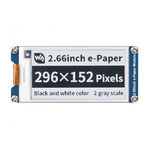 Module d'affichage E-Paper E-Ink 296x152, 2,66 pouces, noir/blanc - Product Image 5
