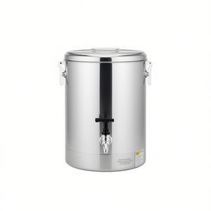 Distributeur de boissons en acier inoxydable 35L avec robinet à levier, qualité professionnelle, pour thé, café, jus, eau - Product Image 1