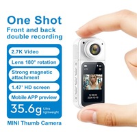 Mini caméra de sport sans fil portable HD WiFi aspiration magnétique ultra longue durée pour le cyclisme en plein air et les vidéos du pouce