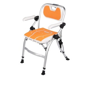 Tabouret de douche pliable antidérapant en alliage d'aluminium pour personnes âgées et femmes enceintes, chaise de sécurité pour salle de bain, 53x53x90cm - Product Image 2