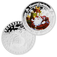 Pièces de monnaie de Noël personnalisées à collectionner – Matériaux, couleurs et motifs sur mesure – Pièces commémoratives festives pour la vente en gros