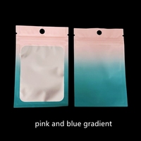 Arco Iris holográfico al por mayor accesorios impresos con láser pendientes a prueba de humedad Bloqueo de plástico personalizado embalaje bolsa con cremallera