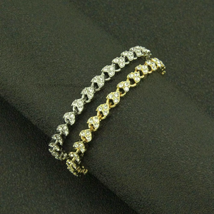 New Roman simple love shape diamond-encrusted women's <b>bracelet</b> - Product Image 2