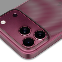 Coque texturée sergé pour iPhone 18 17 16 Pro Max, ultra-fine 0,3 mm, finition mate, antidérapante, agréable au toucher, sensation peau.