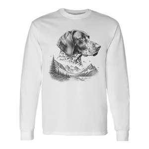Camiseta de manga larga con diseño natural de perro perrero alemán de pelo corto - Product Image 1