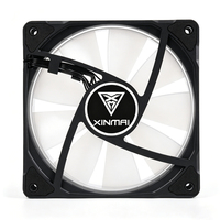 Refroidisseur de boîtier PC noir 120 mm silencieux pour jeux, à roulement fluide, haute performance, pour châssis de PC de bureau