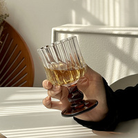Custom Antiek Vintage Rode Wijn Glas Custom Gekleurde Kristallen Beker