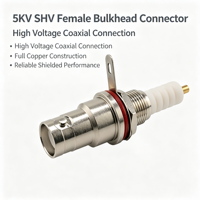 Connecteur MHV SHV 5000V 5KV Haute Tension RP BNC Femelle Jack à Vis pour Montage sur Panneau à Souder Connecteur Coaxial RF