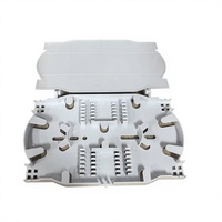 Boîtier de protection pour raccordement de fibres optiques OEM, 12/24 cœurs, en plastique durable, pour épissure par fusion, boîte de distribution de fibres optiques extérieure