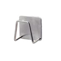 Support de rangement pour éponges de cuisine en acier inoxydable 304, auto-adhésif, en métal, pour évier