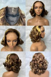 Letsfly Promotion 53$ Perruques avec fermeture en dentelle 5x5, Ondulations lâches bouclées, Densité 250%, 14 pouces, Cheveux vierges brésiliens bruts, Brun chocolat, 280 grammes - Product Image 5