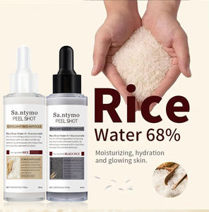 Produit de soin de la peau pour le visage et le corps, sérum exfoliant au riz noir et au riz blanc, best-seller, pour éliminer les cellules mortes de la peau. - Product Image 2