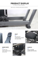 Offre Spéciale – Machine de Presse à Jambes Assise, Équipement de Gym Commercial pour l'Entraînement de la Force des Muscles du Bas du Corps, des Quadriceps et des Fessiers