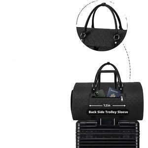 Bolsas de viaje convertibles BSCI para mujeres y hombres, maleta colgante 2 en 1 con bolsa de aseo. - Product Image 4