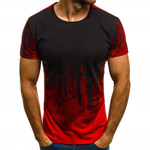 Hombre manga corta liso camisa <span class=keywords><strong>de</strong></span> Polo <span class=keywords><strong>de</strong></span> impresión T camisa Top <span class=keywords><strong>de</strong></span> algodón Casual colorido impreso Top - Product Image 5