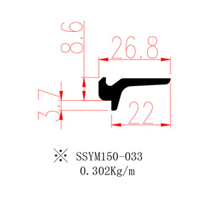 Aluminum Alloy Curtain <b>Wall</b> Profile 22mm Wide Small Support <b>Plate</b> For Decoration And Curtain <b>Wall</b> Use - Product Image 2