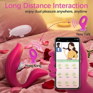 Klitoris-Saugvibrator für Frauen APP-Steuerung <span class=keywords><strong>U</strong></span>-Form Silikon G-Punkt-Stimulator - Product Image 4