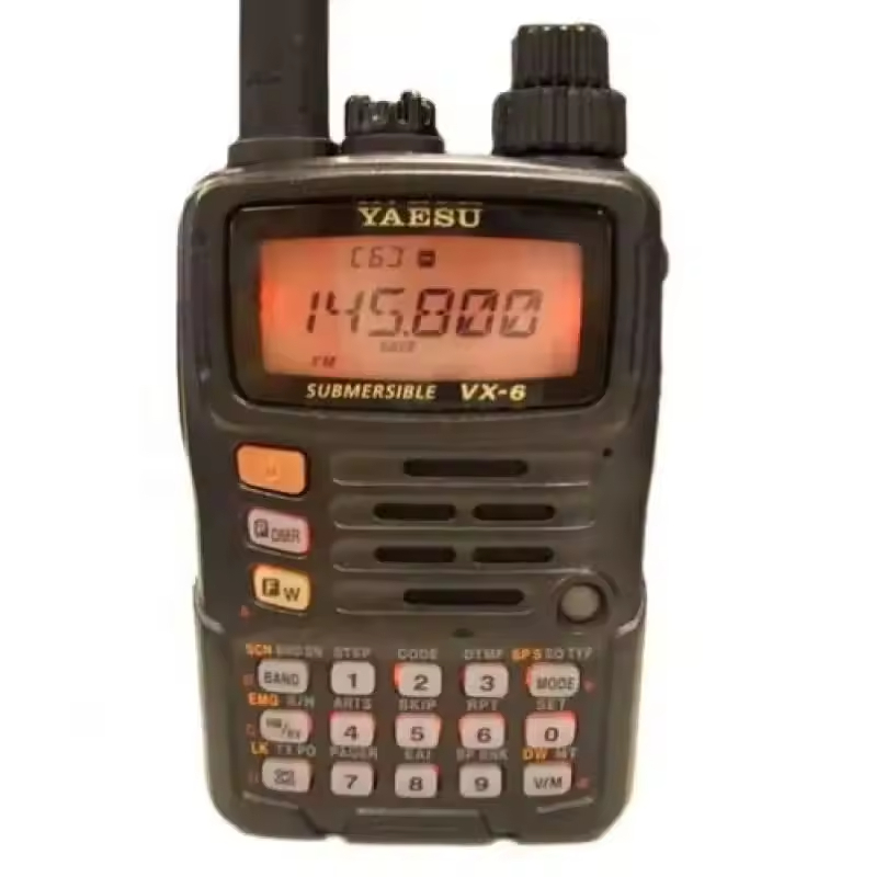 Yaesu VX-6 Waterproof Dual Band Walkie Talkie - 5W Long Range