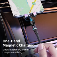 Kabel panjang pengisi daya USB Tipe C, 0.5M 1M 2M 10 kaki 540 derajat kabel magnetik Putar untuk Game Earphone jam tangan pintar