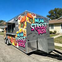 Remorque alimentaire entièrement équipée de 13 pieds, cuisine mobile pour tacos mexicains, barbecue, camion de restauration pour événements de restauration de rue