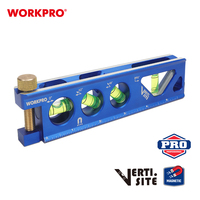 WORKPRO 6.5 \ "165MM Niveau à bulle magnétique torpille 4 flacons Outil de mesure de niveau torpille vertical