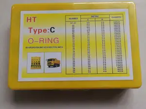 합리적인 구색 전문 수리 도구 상자 하드웨어 O-링 세트 컬러 고무 O-링 씰 박스 또는 씰링 키트