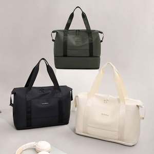 Nueva Bolsa de Viaje de Lona Oxford con Revestimiento de PU Impermeable, Plegable, Ligera, Grande, para Fin de Semana, con Logotipo Personalizado - Product Image 1