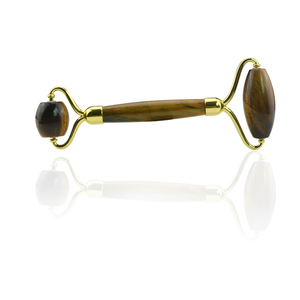 Prodotti di bellezza occhi di tigre <span class=keywords><strong>massaggio</strong></span> <span class=keywords><strong>facciale</strong></span> rullo naturale anti invecchiamento giada rullo per la cura della pelle del viso e del corpo set - Product Image 3