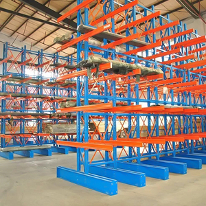 Étagères de stockage et de présentation en acier robuste pour matériaux de construction, tubes métalliques et entrepôts, avec bras de support - Product Image 2