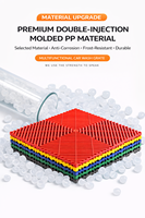 Dalles de sol de garage en PVC emboîtables modernes et robustes, antidérapantes, écologiques, modulaires pour lavage de voitures, atelier, entrepôt