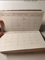 Agenda hebdomadaire A5 2026 avec logo personnalisé, calendrier mensuel, agenda professionnel en cuir PU de qualité supérieure pour le bureau