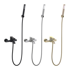 304 Stainless Steel Bathtub Faucet Single Handle Thermostatic Shower Mixer 150Cm Hose With Soft Spray Nozzle - Product Image 3