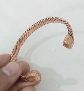 Elegant Handcrafted <b>Magnetic</b> Copper Cuff <b>Bracelet</b> With Adjustable Fit For Men <b>Women</b> Jewelry Accessories And Gifting - Product Image 1